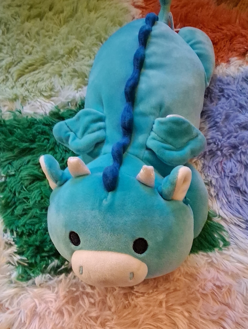 Squishmallows Teal Blue Dragon Plush - Soft Cuddle Buddy